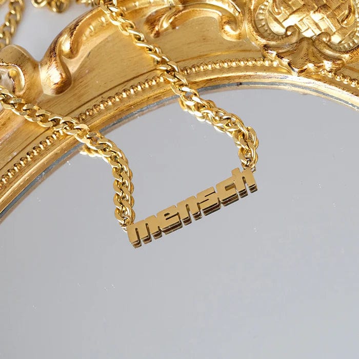 Unisex Mensch Necklace - Gold、mySite、topwebapps