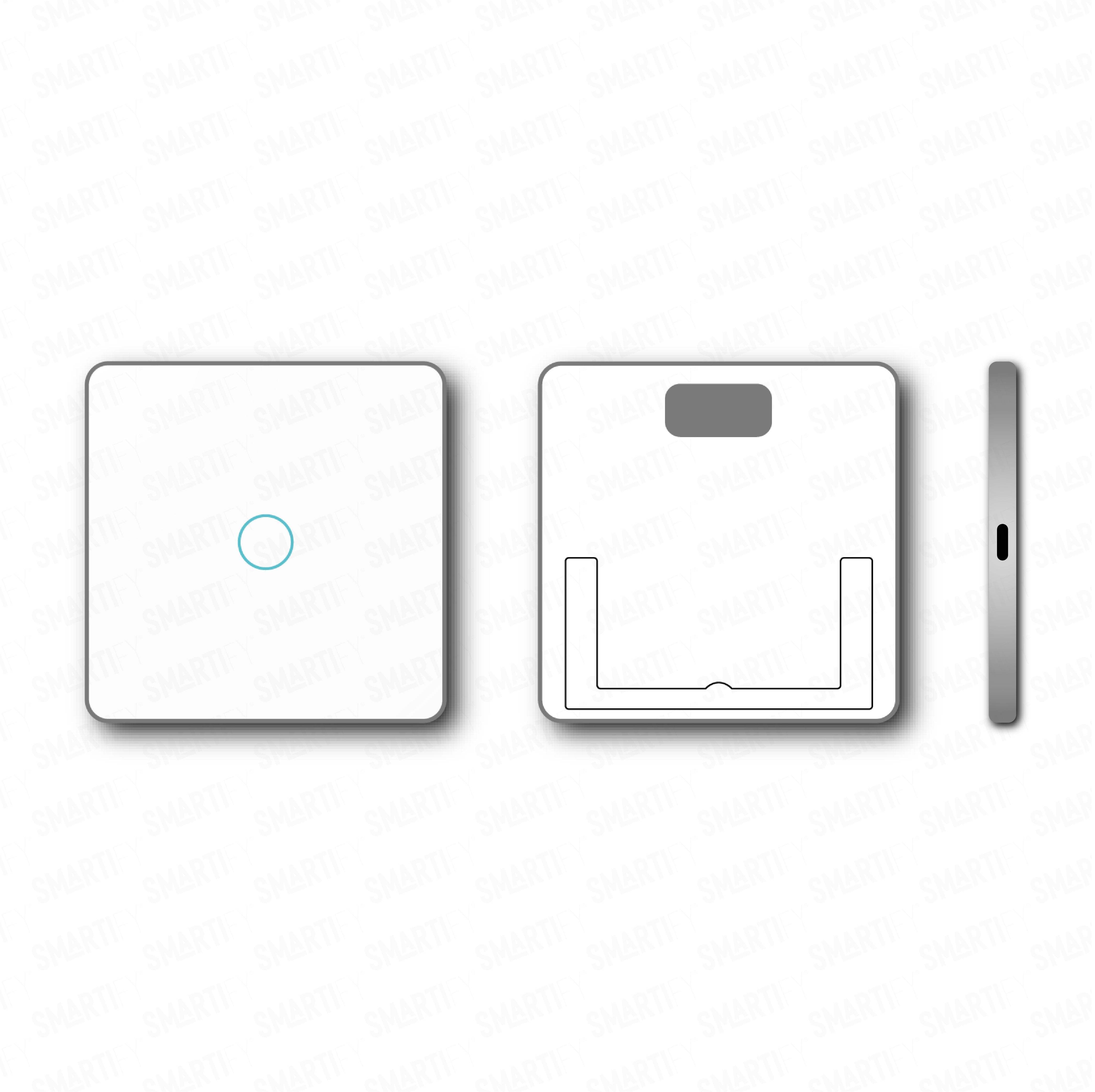 Smartify vPRO Comando de Cenários 1 Botão (3 Cenários) Zigbee Branco - SYPC01ZBBR、mySite、fannypackpong