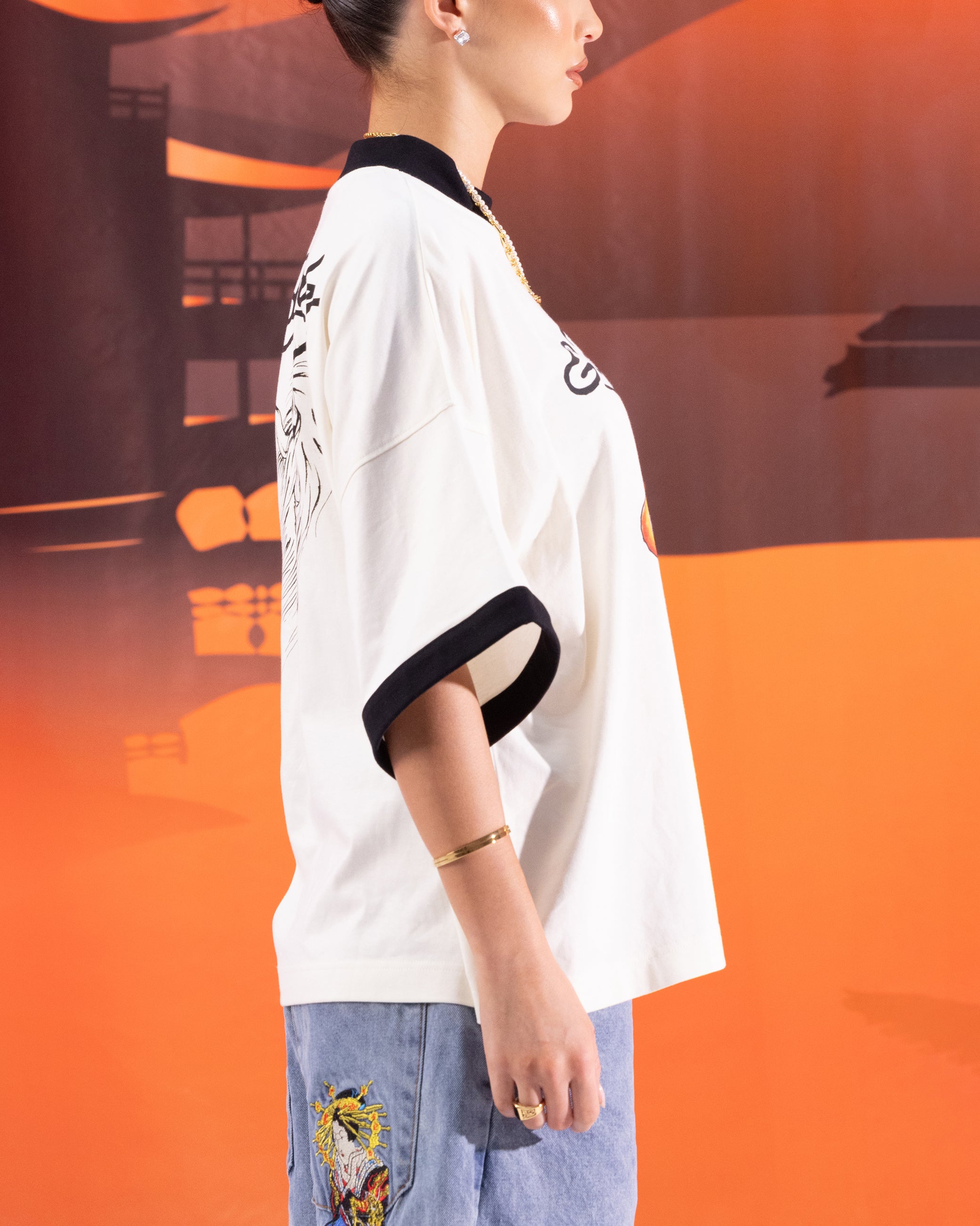 Ed Hardy Devil Ringer T-Shirt Off White、mySite、zt4zffjzw