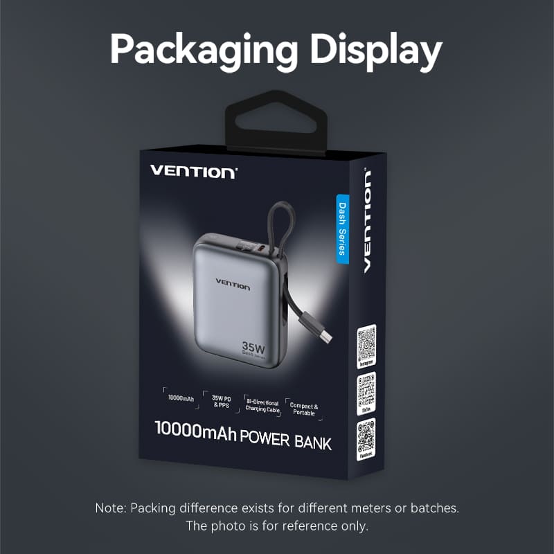 Vention 10000mAh Power Bank 35W、mySite、fannypackpong