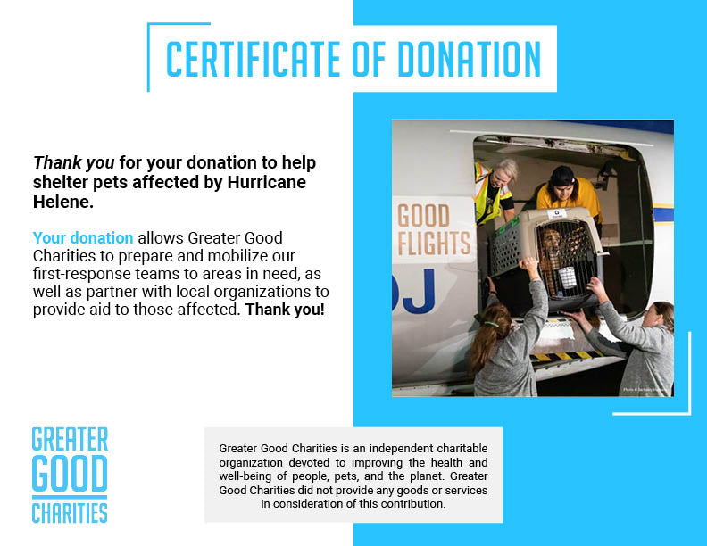 EMERGENCY EVACUATIONS: Fly Pets Out of Hurricane-Ravaged Shelters、mySite、camillekostekn