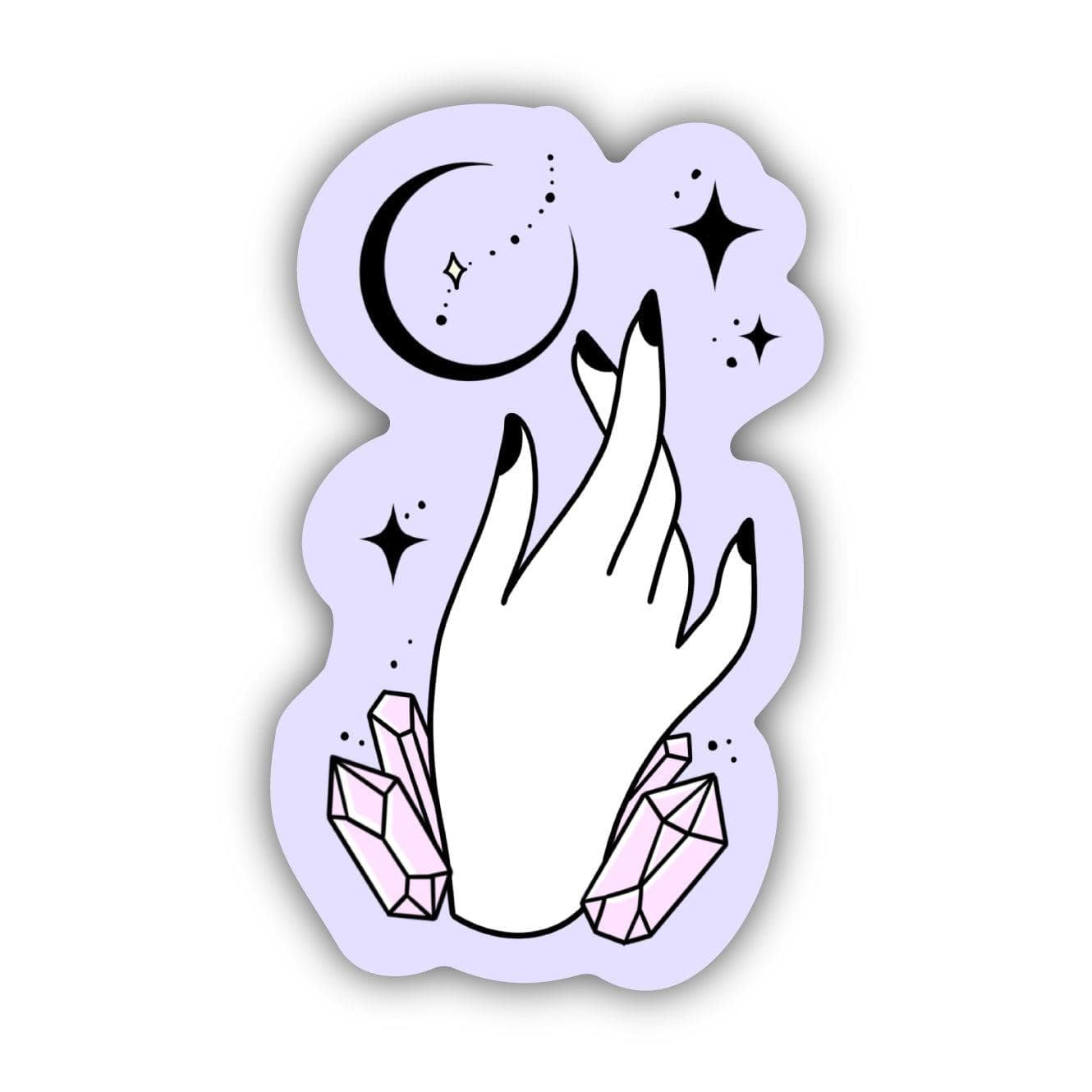  Mystic Crystals and Moon Sticker - Purple、mySite、ghnorth