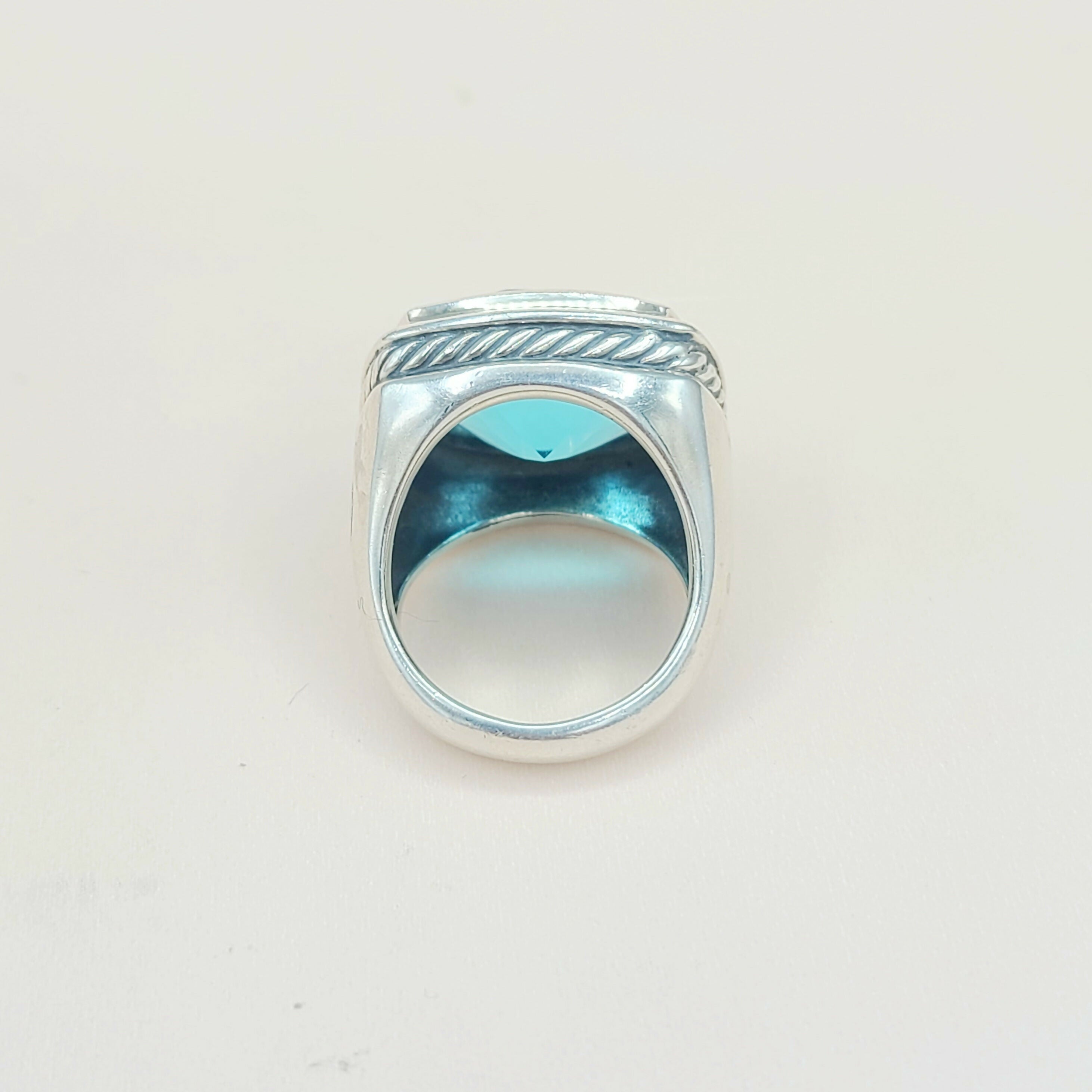 David Yurman Albion Statement Ring 18mm Hampton Blue Topaz、mySite、hinf8tx79