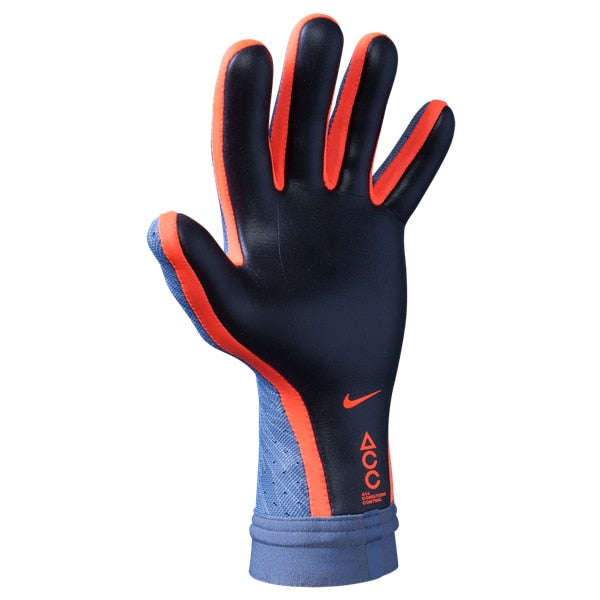 Nike Men's Mercurial Touch Elite Goalkeeper Gloves Armory Blue/Metallic Silver/Black、mySite、noshort