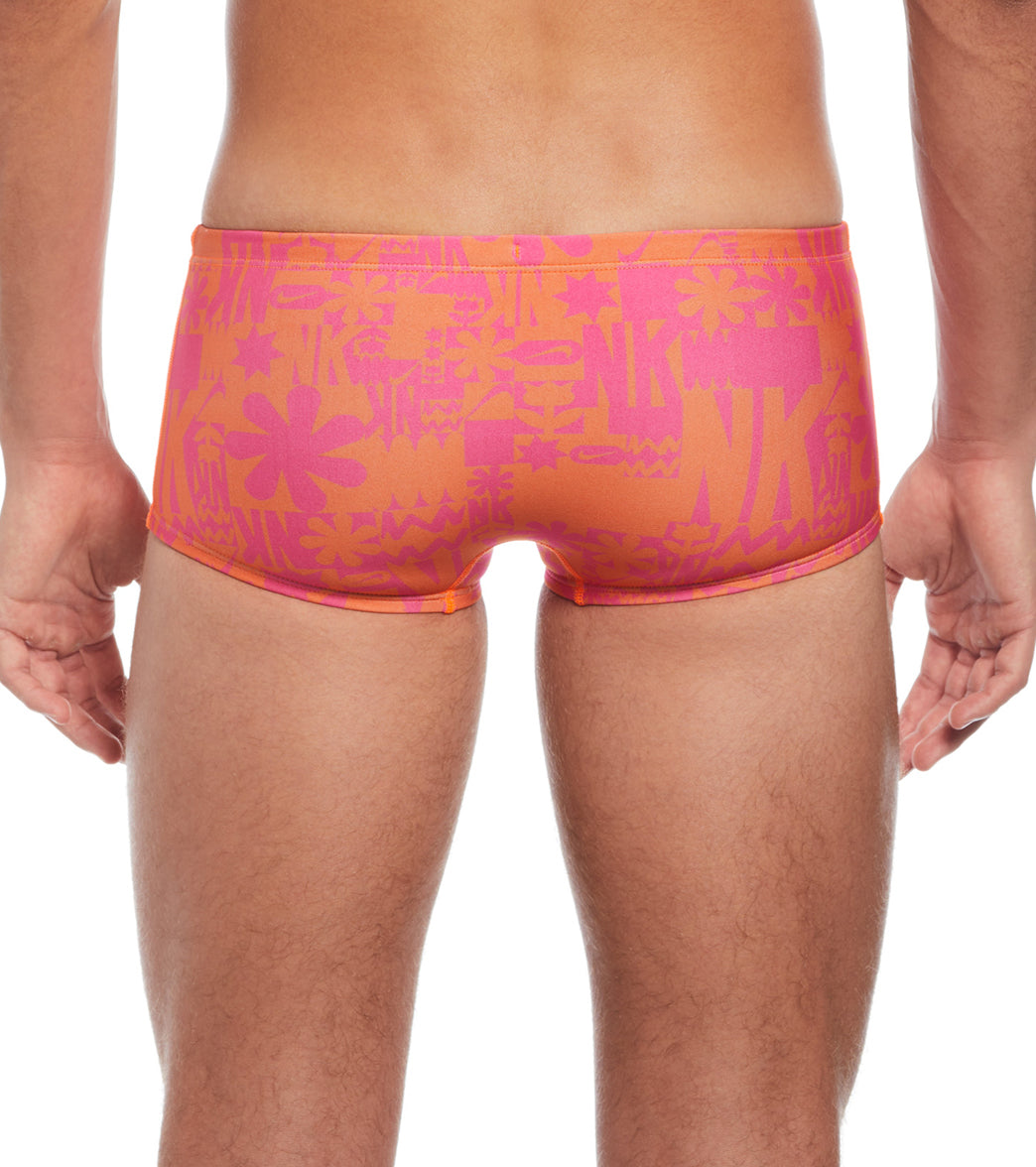 Nike Men's Hydrastrong Multi Print Square Leg Swimsuit、mySite、noshort