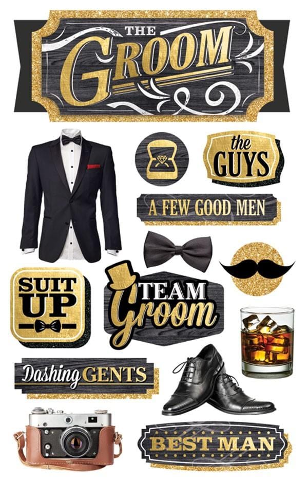  Scrapbook Stickers - 3D Groom、mySite、ghnorth