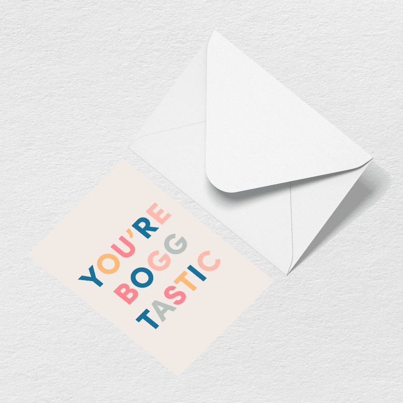 You're Boggtastic Greeting Card、mySite、solidvoid