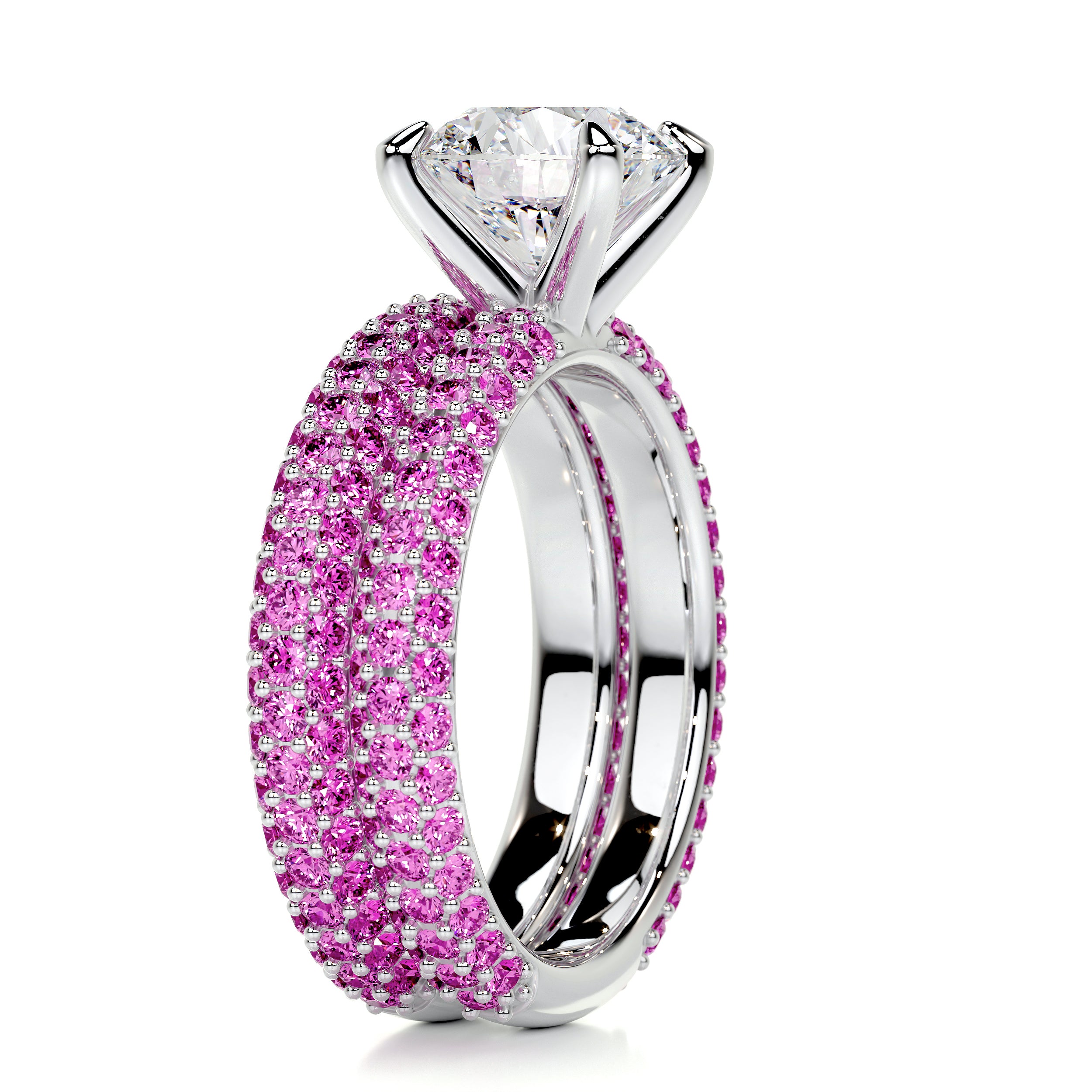 Charlotte Diamond & Gemstones Bridal Set (3.5 Carat) -Platinum、mySite、hinf8tx79