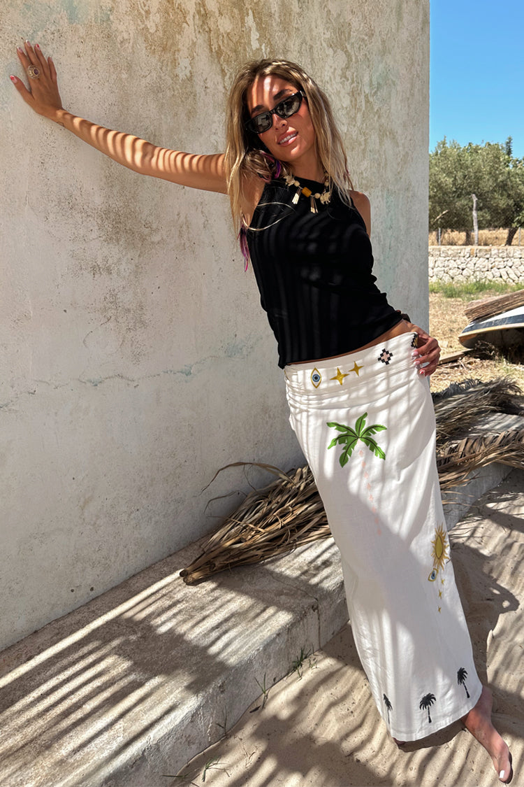 Cream Sunshine Jaspre Skirt、mySite、solidvoid