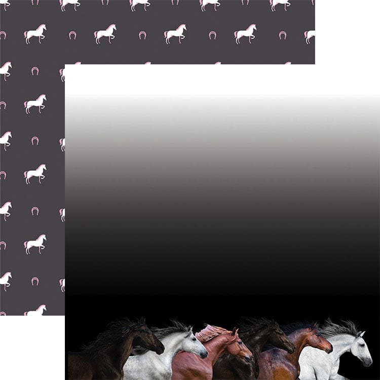  Scrapbook Paper - Galloping Horses、mySite、ghnorth