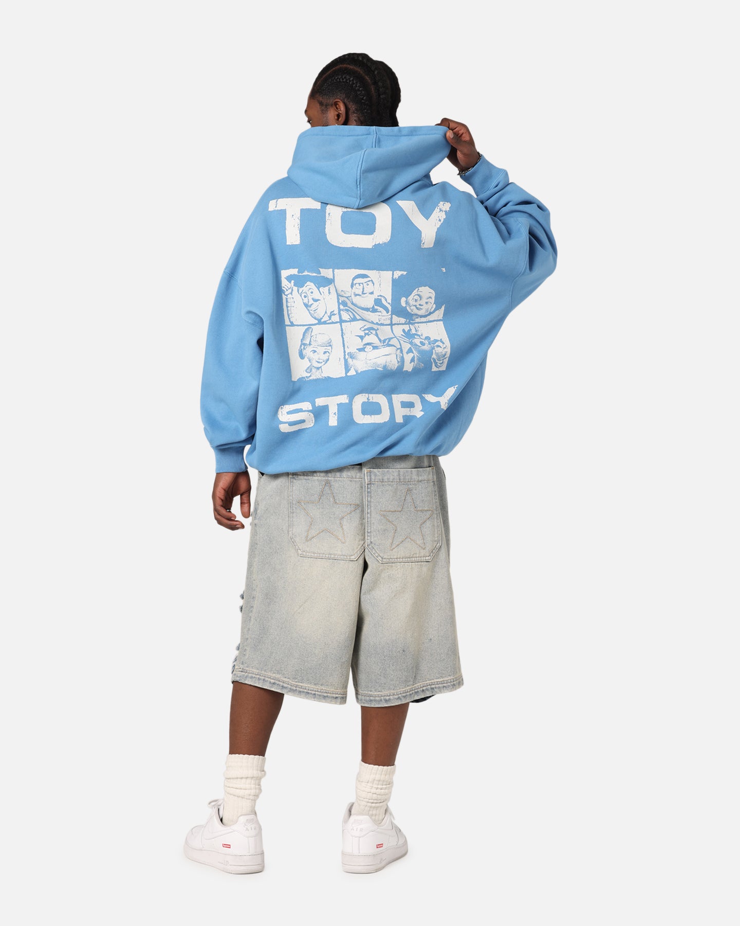 73 Studio Disney Pixar Toy Story Coming Soon Premium Hoodie Washed Blue、mySite、zt4zffjzw