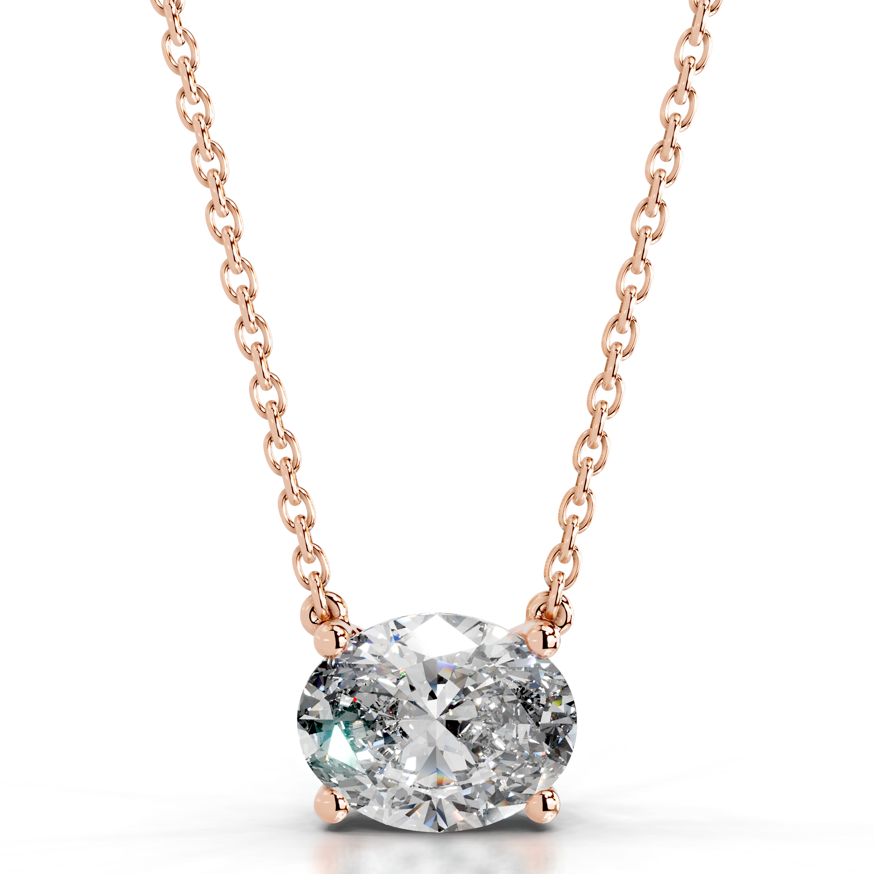 Clmence Diamond Pendant (2 Carat) -14K Rose Gold、mySite、hinf8tx79