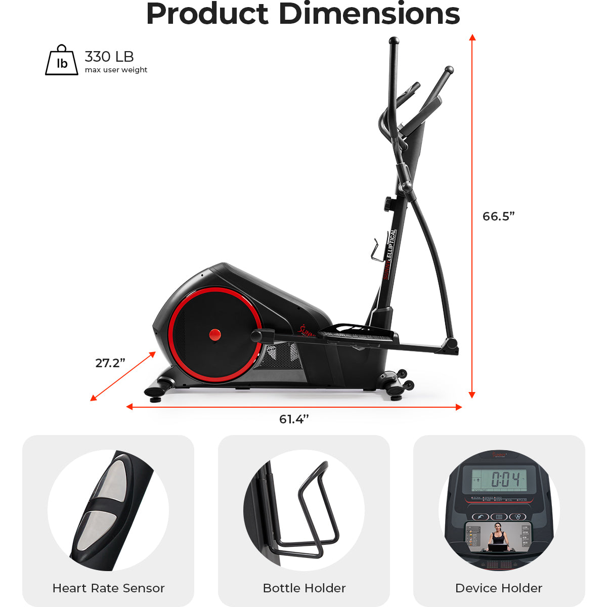  Smart Heavy-Duty Elliptical Training Machine、mySite、ghnorth
