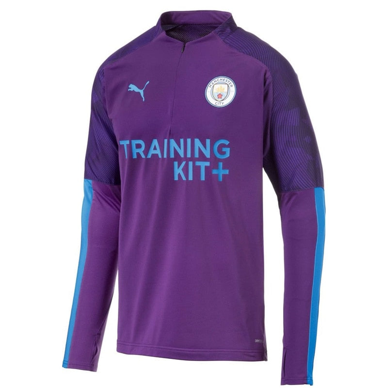 PUMA Men's Manchester City 19/20 1/4 Zip Purple、mySite、bottomscart