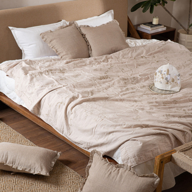 Cotton Twilight Bliss Dohar | Beige | Set of 2、mySite、camillekostekn