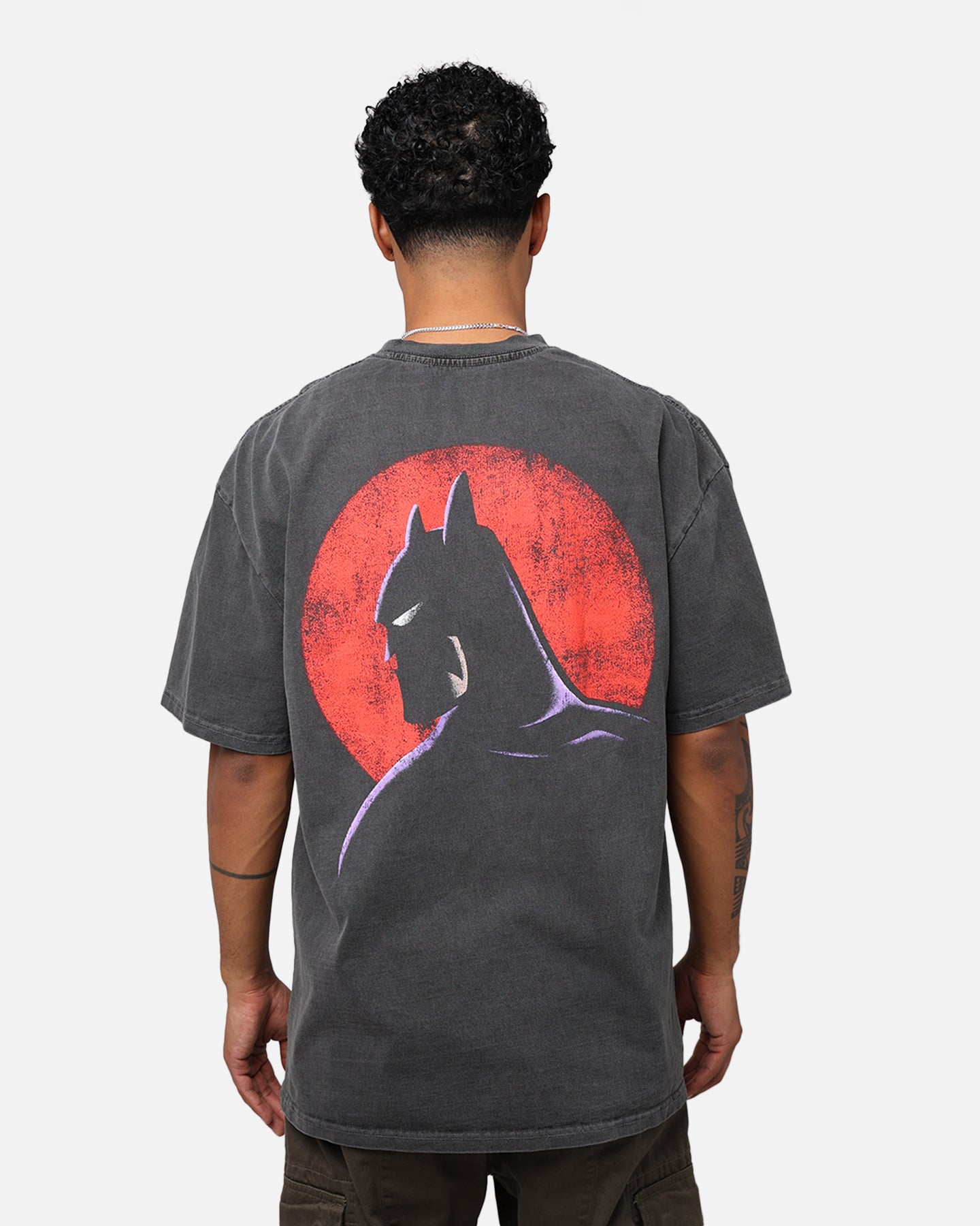 American Thrift X DC Batman The Animated Series Heavyweight Vintage T-Shirt Washed Black、mySite、zt4zffjzw