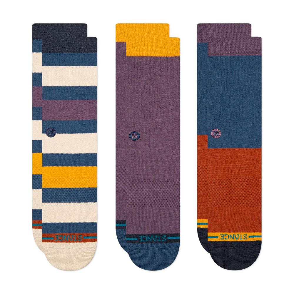  Stance Dexter Crew Socks 3-Pack - Dark Royal - Large、mySite、merchandisen