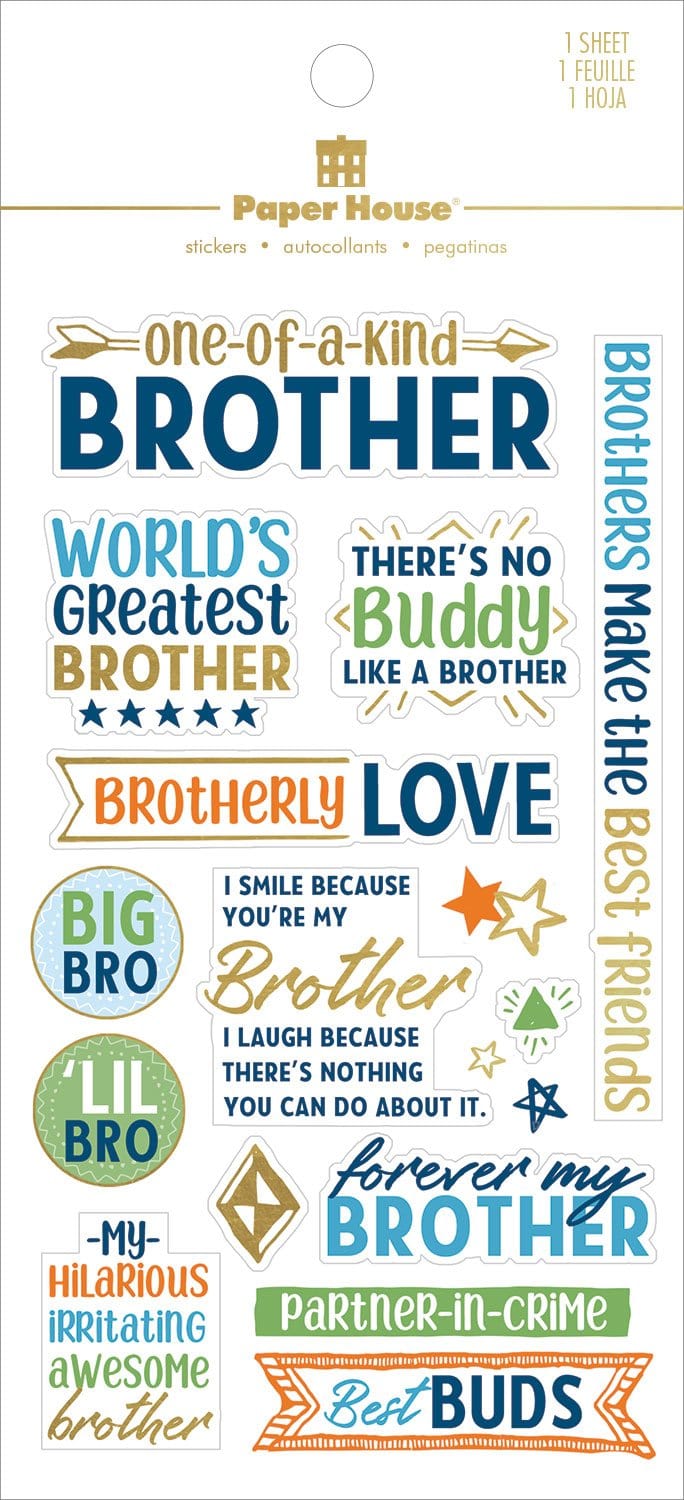  Scrapbook Stickers - Brother Family、mySite、ghnorth