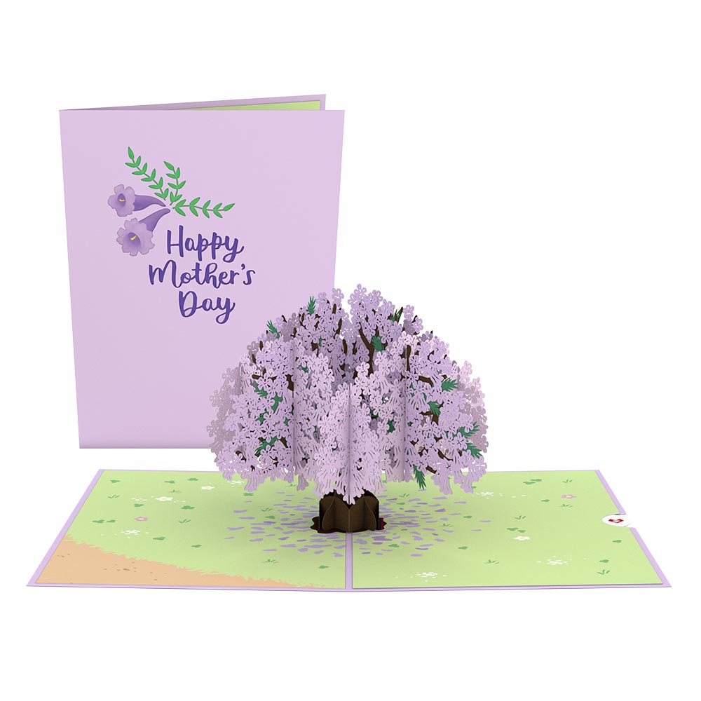 Mother's Day Jacaranda Tree Pop-Up Card、mySite、solidvoid