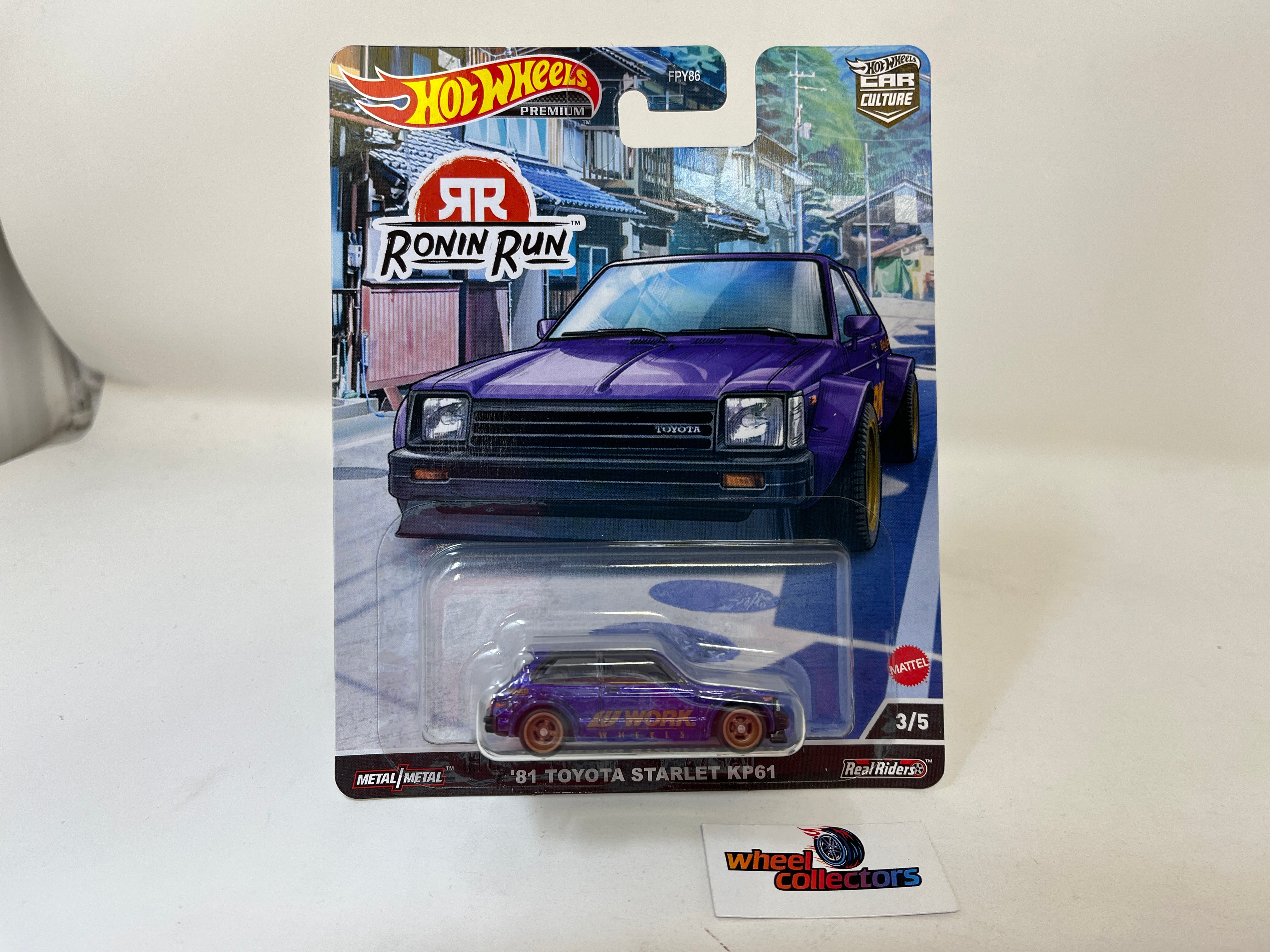 '81 Toyota Starlet KP61 * 2022 Hot Wheels Car Culture Ronin Run、mySite、hgirdovlk