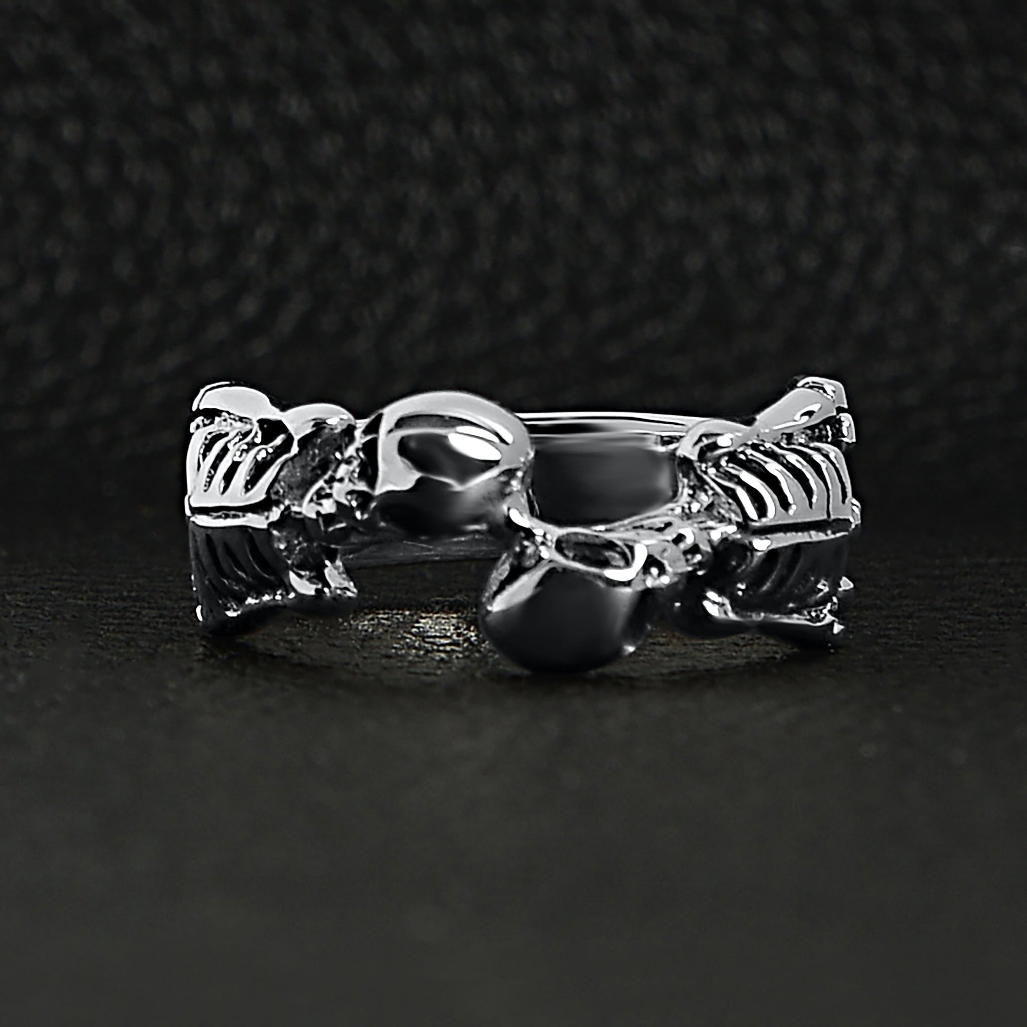 Sterling Silver Two Skeletons Ring / SSR0065、mySite、dreamappss