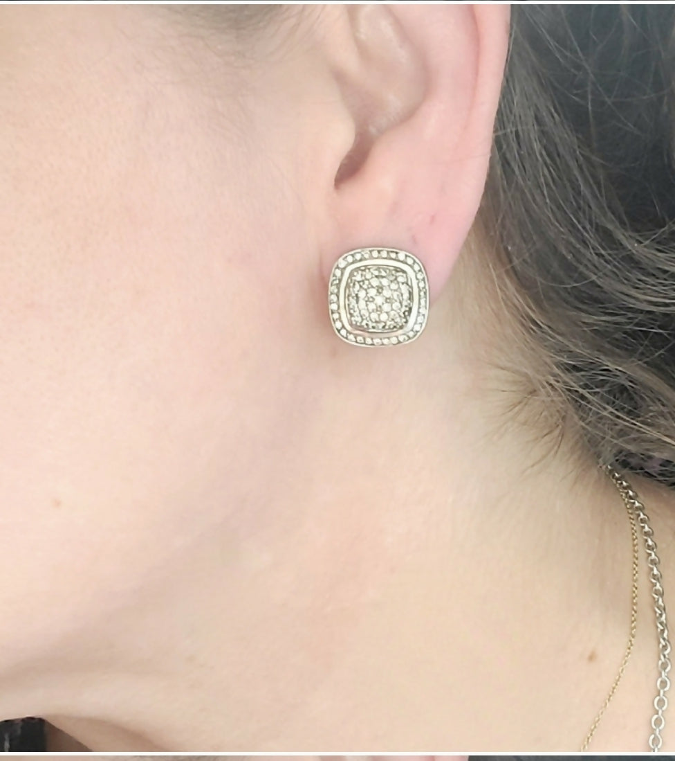 David Yurman Albion 11mm Pave Diamond Earrings、mySite、hinf8tx79