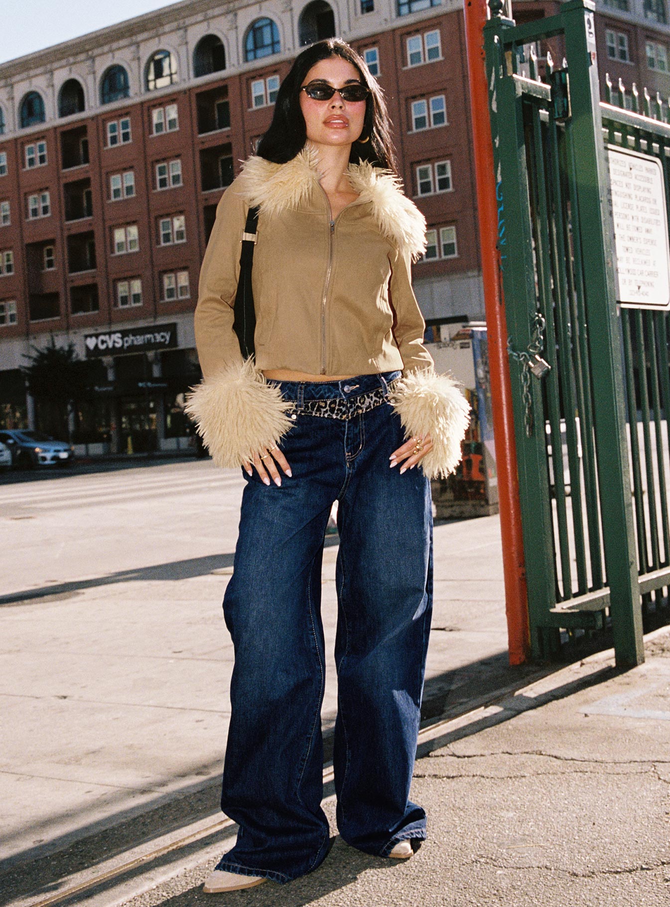 Savenna Jeans Dark Wash / Leopard、mySite、solidvoid