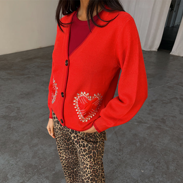 Red Heart Cardigan、mySite、solidvoid