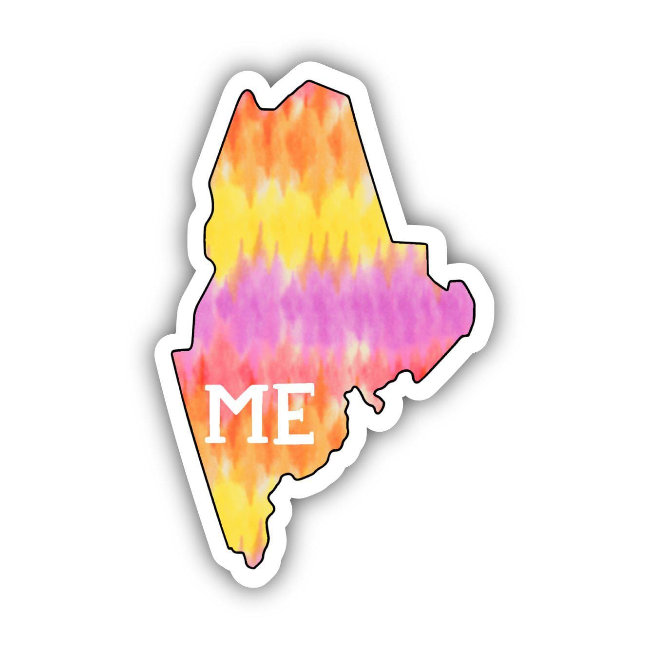  Maine Tie Dye Stripes Sticker、mySite、elrpsem3k