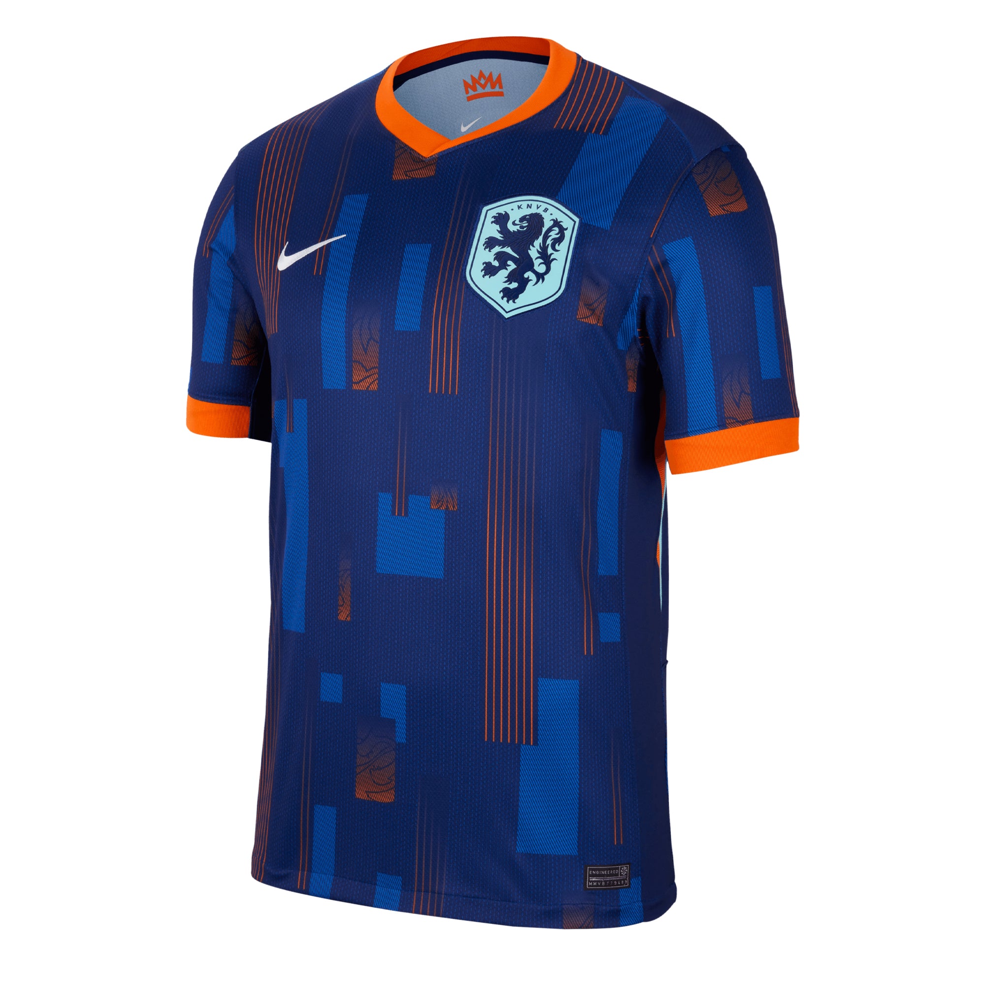 Nike Men's Netherlands 2024/25 Away Jersey Blue Void/Orange、mySite、noshort