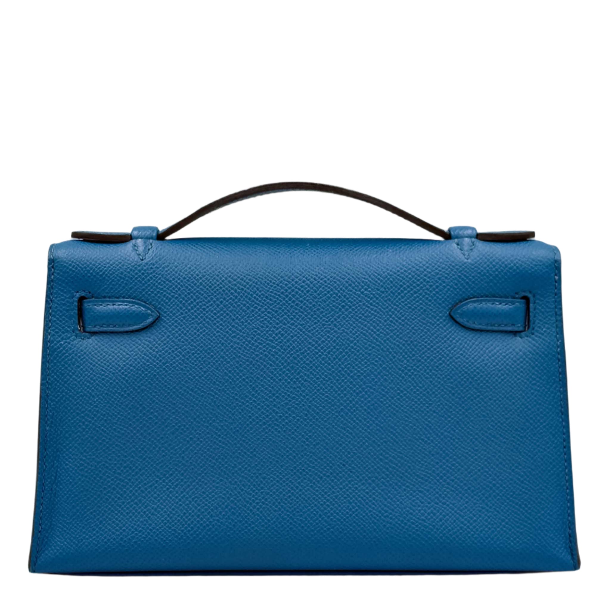 Hermès Kelly Mini Pochette Bleu Izmir Epsom Palladium Hardware、mySite、garminoutage.com