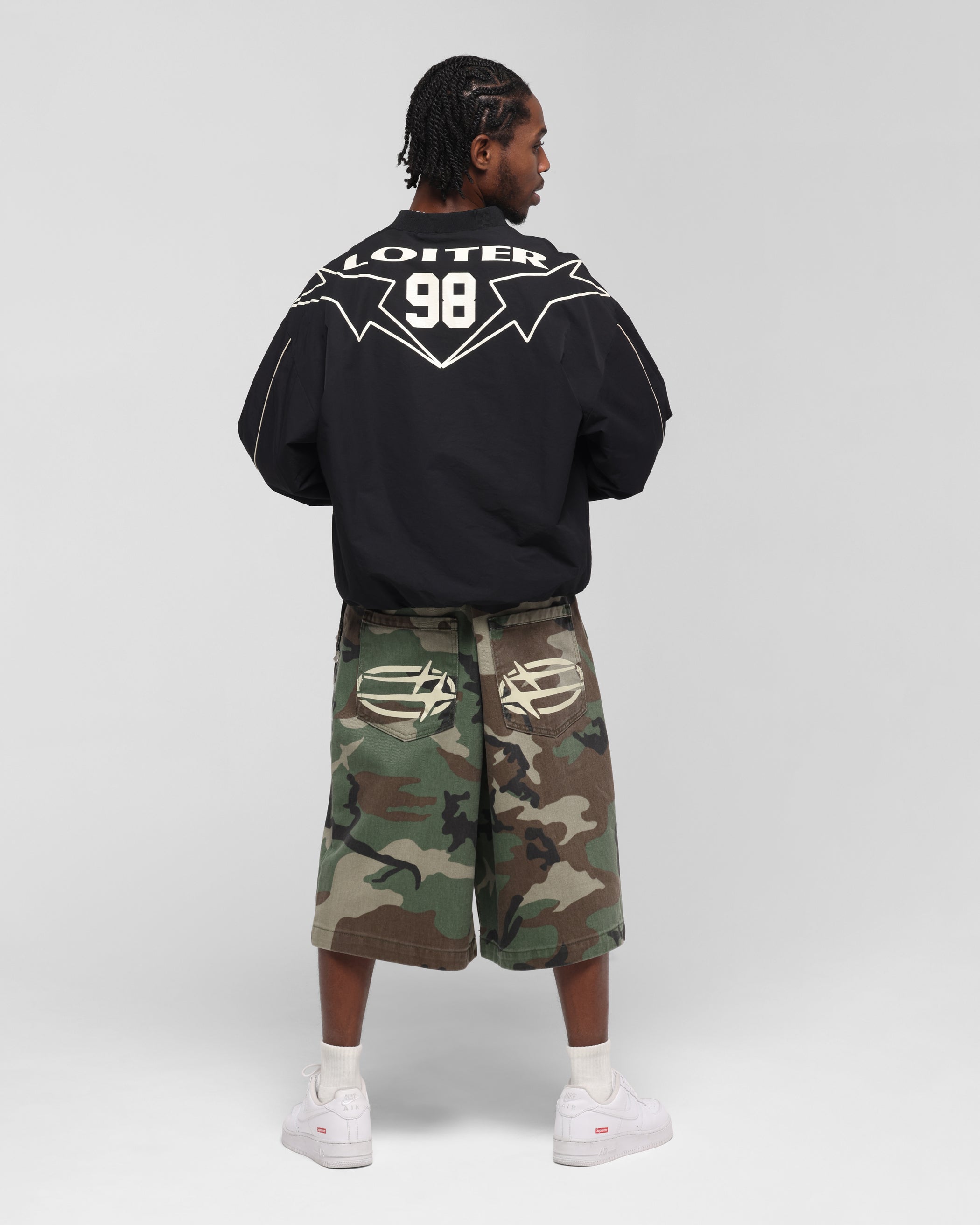 Loiter Racer Nylon Jersey Crewneck Black、mySite、zt4zffjzw