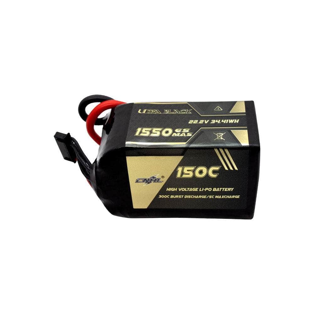  CNHL Ultra Black Series 22.2V 6S 1550mAh 150C LiPo Battery - XT60、mySite、merchandisen