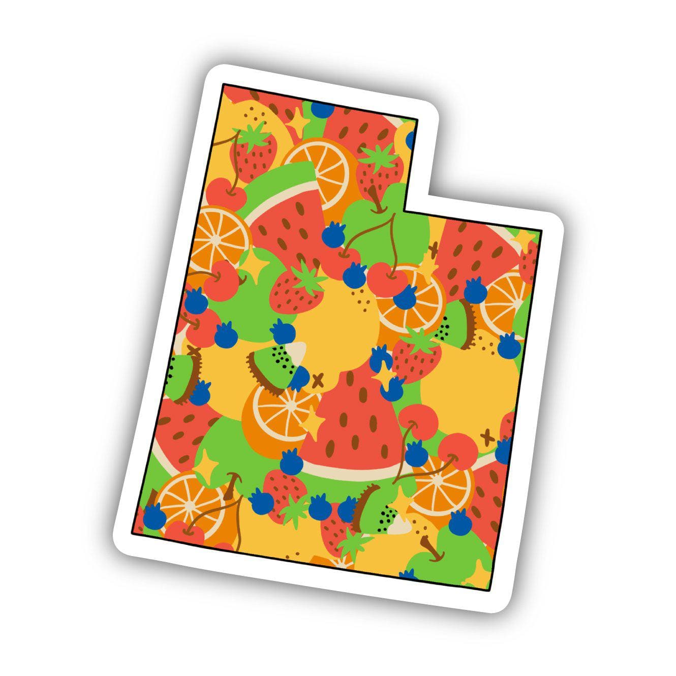  Utah Fruit Pattern Sticker、mySite、ghnorth