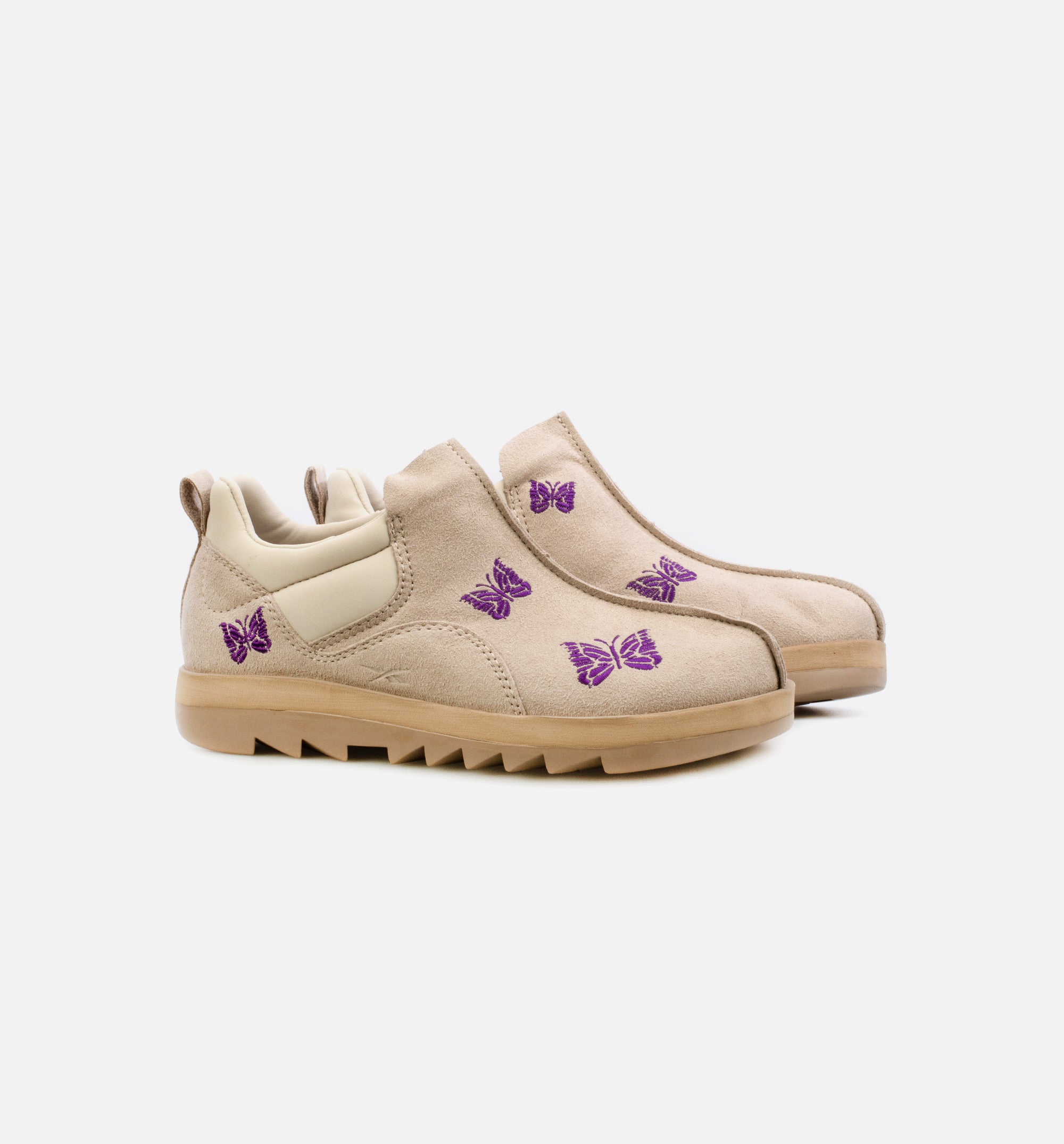Needles Beatnik Moc Mens Lifestyle Shoe - Beige/Purple、mySite、dreamappss