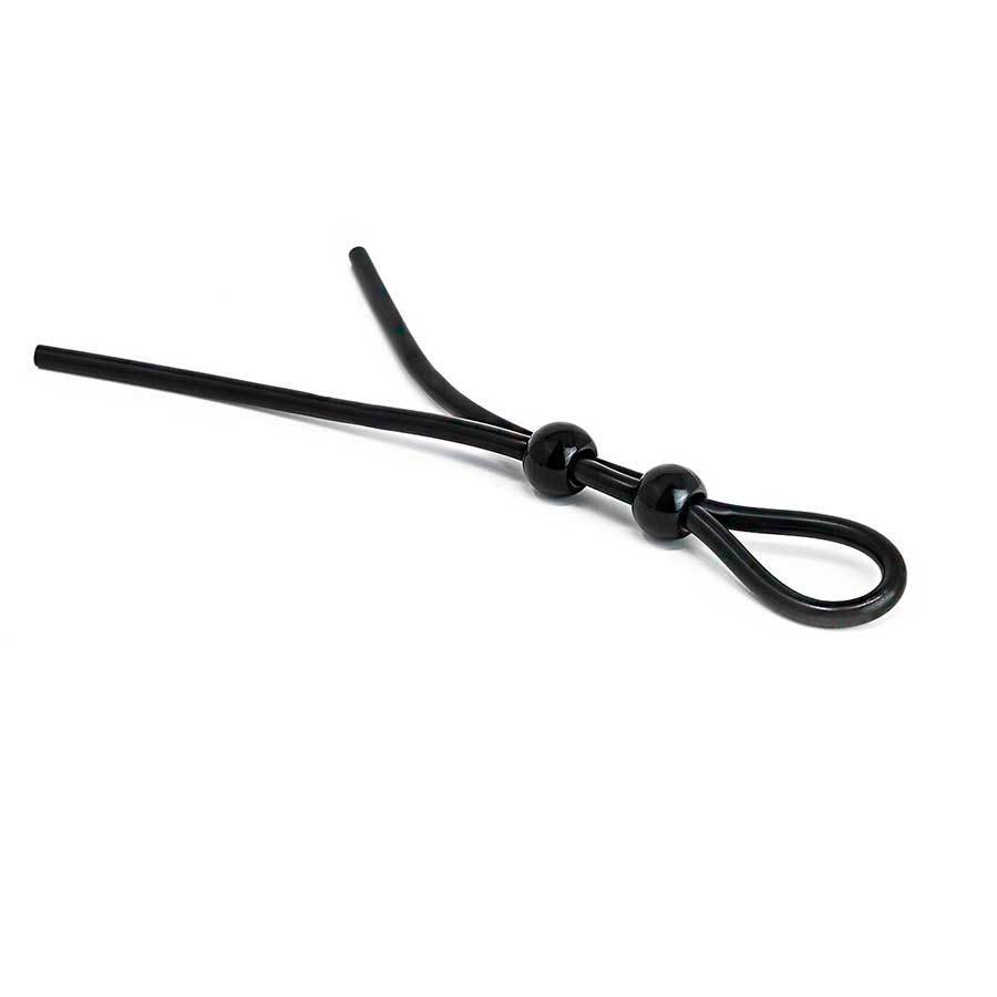 Adjustable Silicone Cock Ring Rope Style Penis Enhancing Lasso Black、mySite、bottomscart