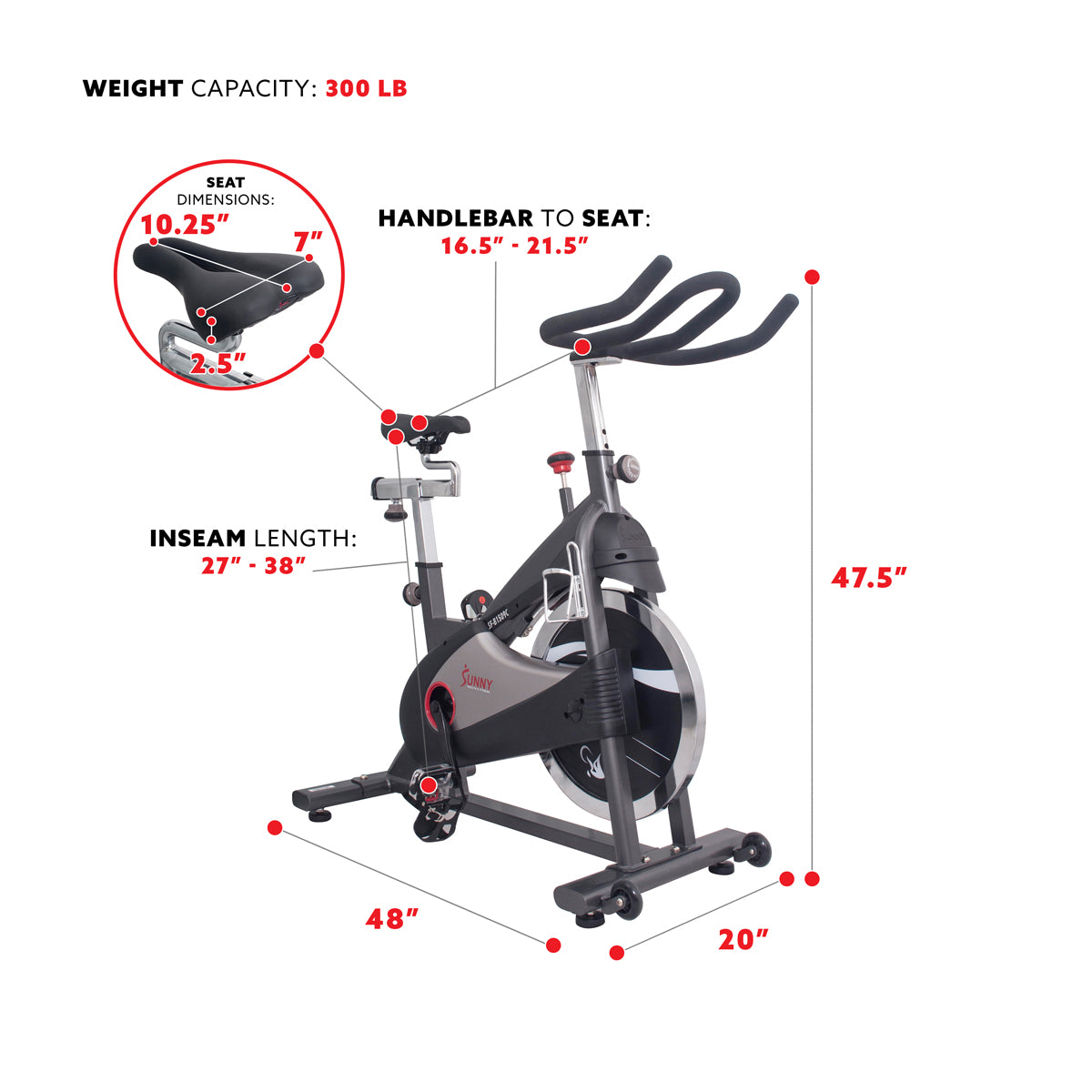  Clipless Pedal Exercise Bike Premium Chain Drive Indoor Cycling、mySite、ghnorth