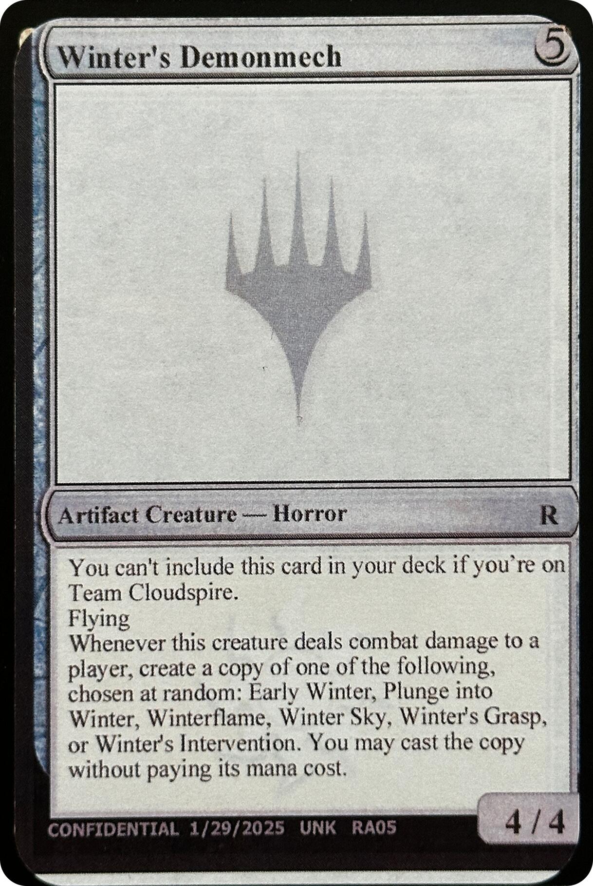 Winter's Demonmech Unknown Event、mySite、waistdrama