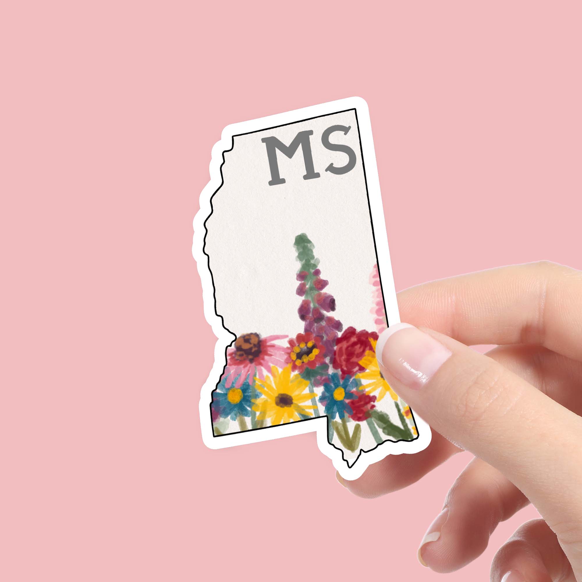  Mississippi Painterly Pattern Sticker、mySite、ghnorth