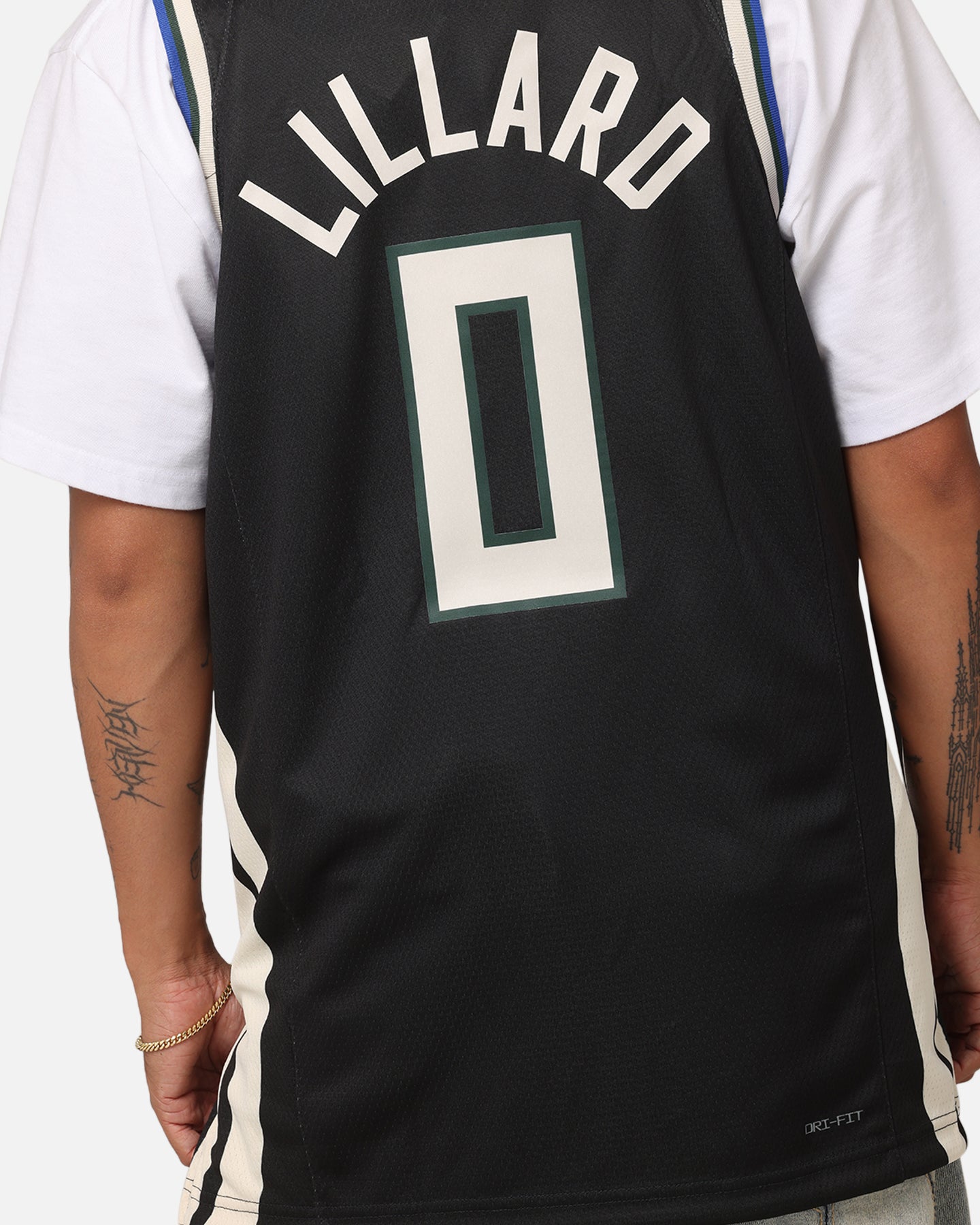 Nike Damian Lillard Milwaukee Bucks #0 Icon Edition 2022/23 Nike Dri-Fit NBA Swingman Jersey Black、mySite、zt4zffjzw