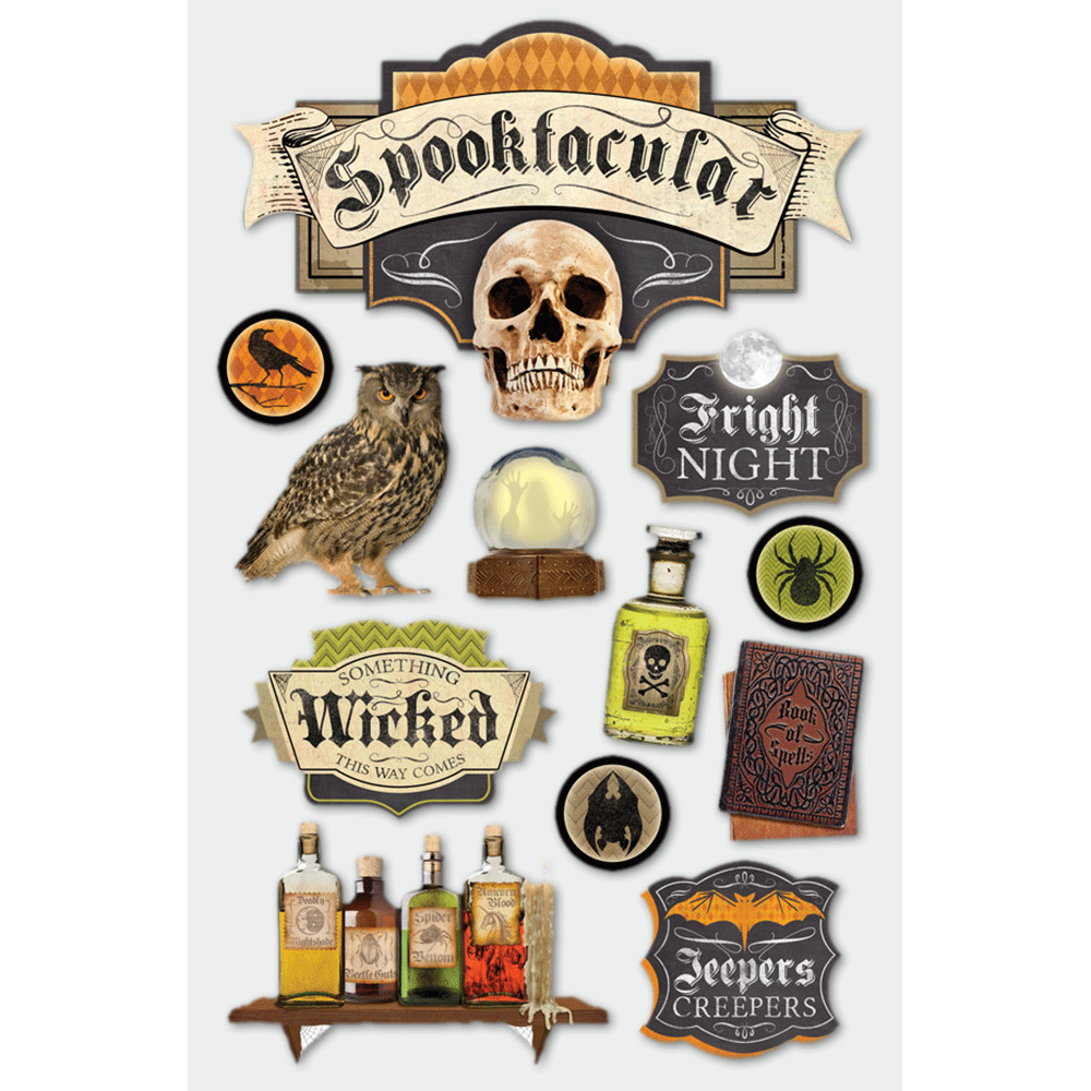  Spooktacular 3-D Stickers、mySite、ghnorth