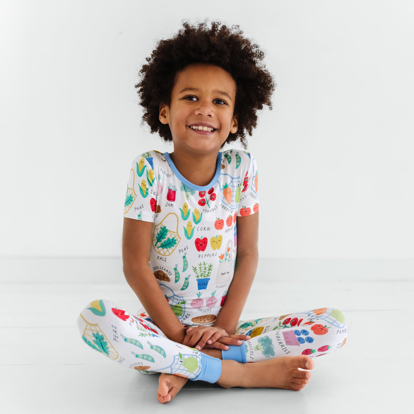 Farmers Market Two-Piece Short Sleeve Pajama Set、mySite、g9winljtr