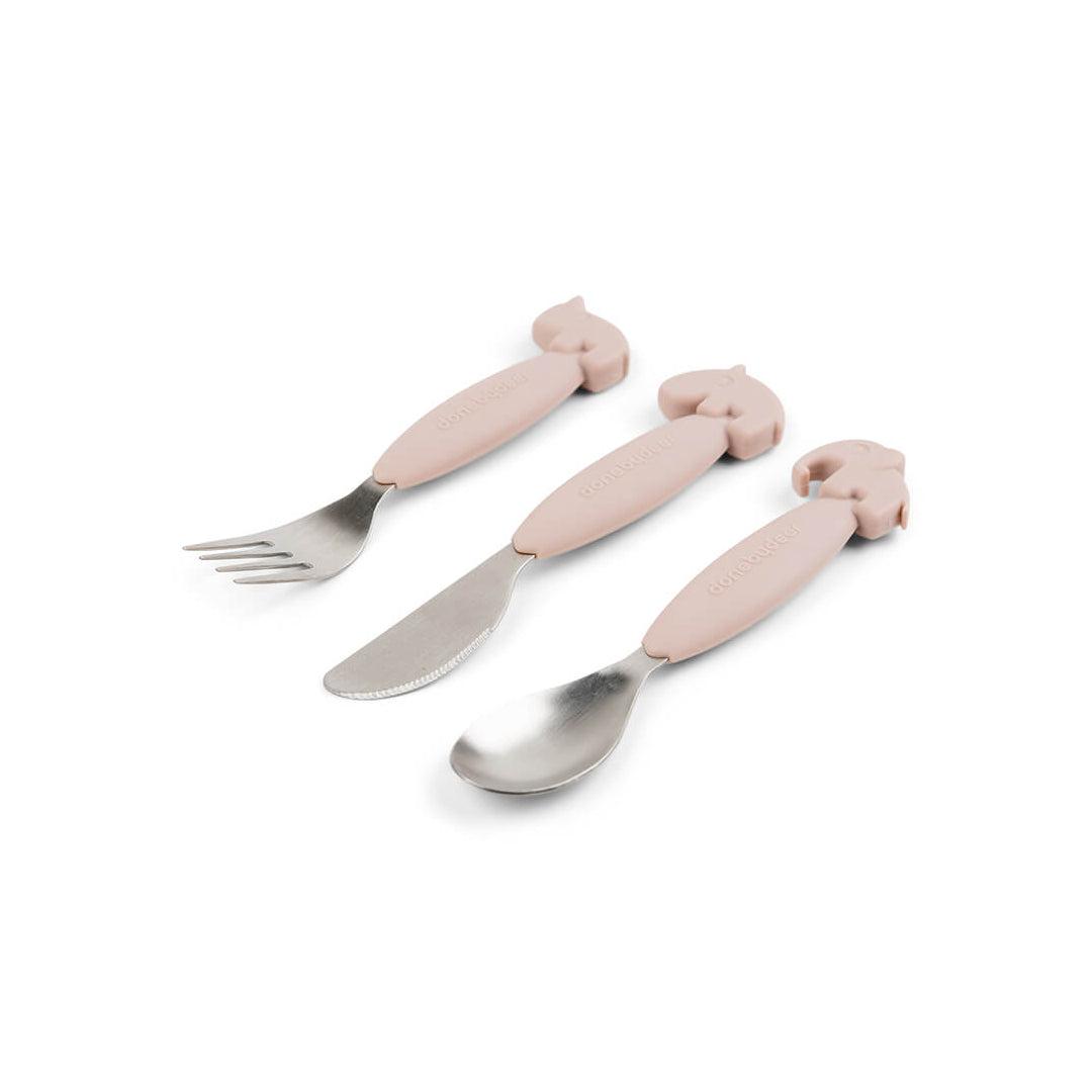  Done by Deer Easy-Grip Cutlery Set - Powder - Deer Friends、mySite、merchandisen