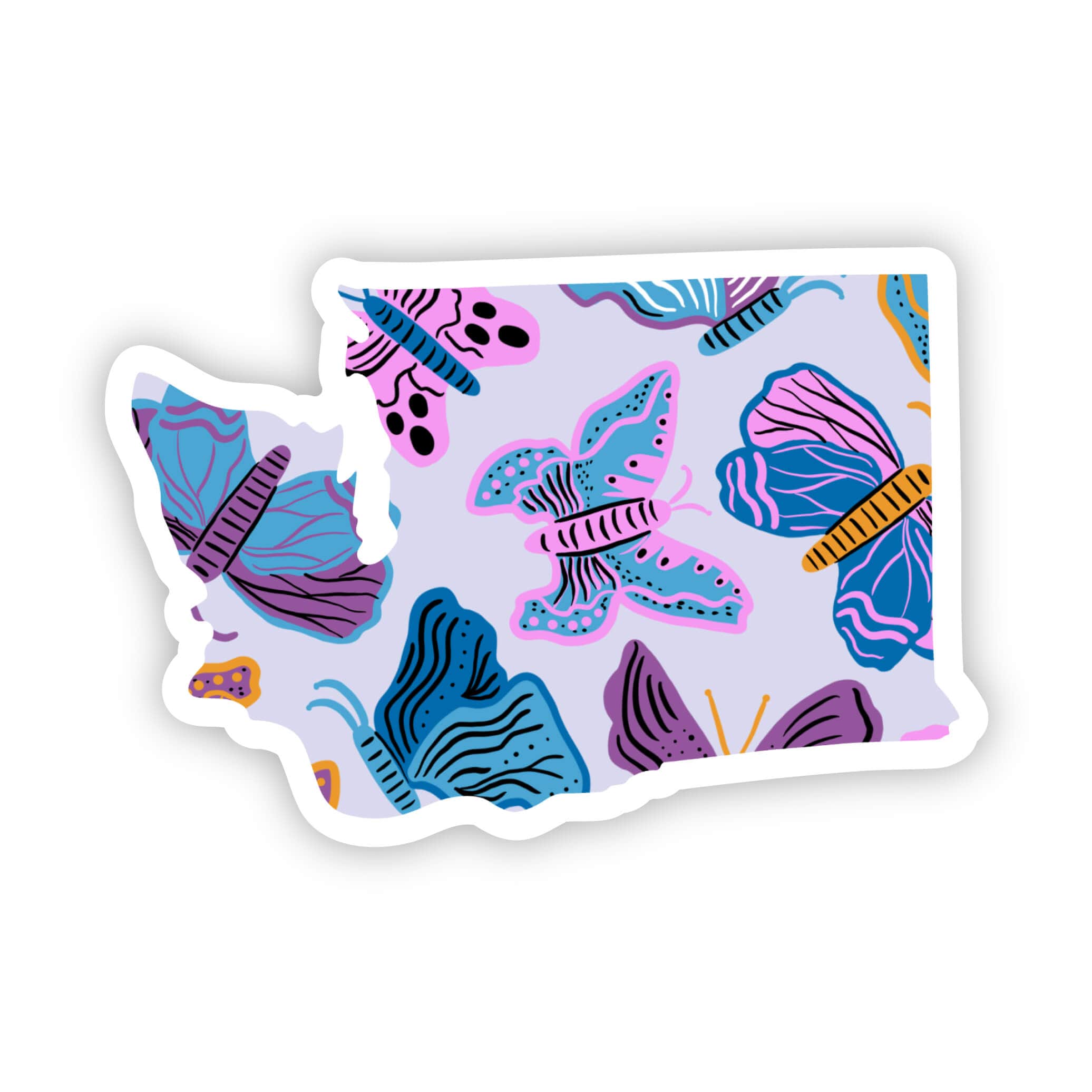  Washington Sticker - Moth & Butterfly、mySite、elrpsem3k