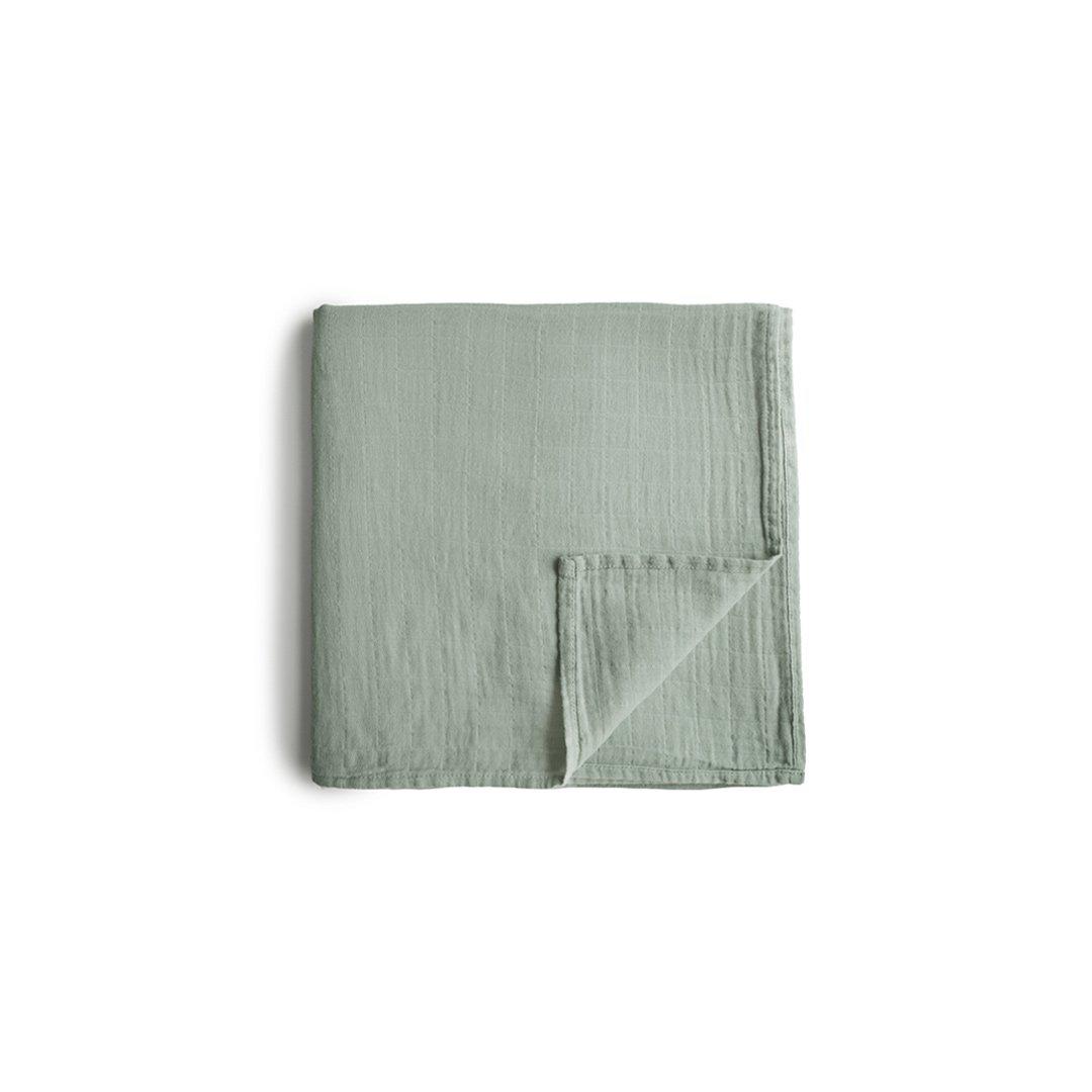  Mushie Organic Muslin Swaddle - Sage、mySite、merchandisen