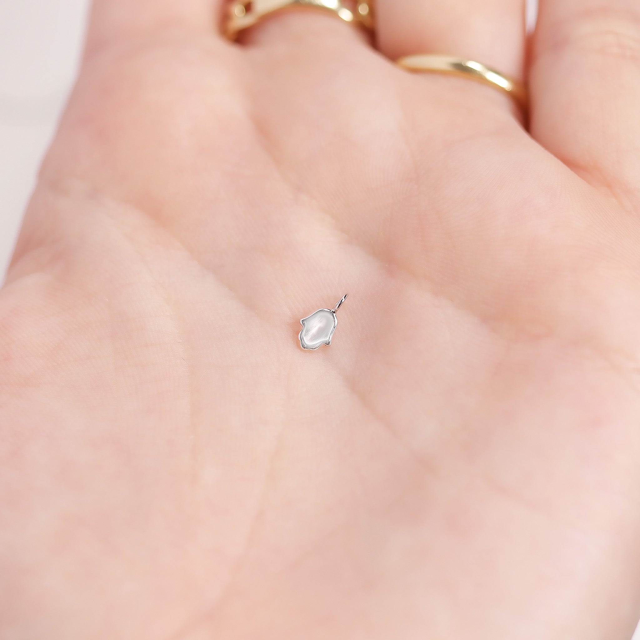 Permanent Jewelry .925 Sterling Silver Hamsa Hand Charm / PMJ3010、mySite、dreamappss