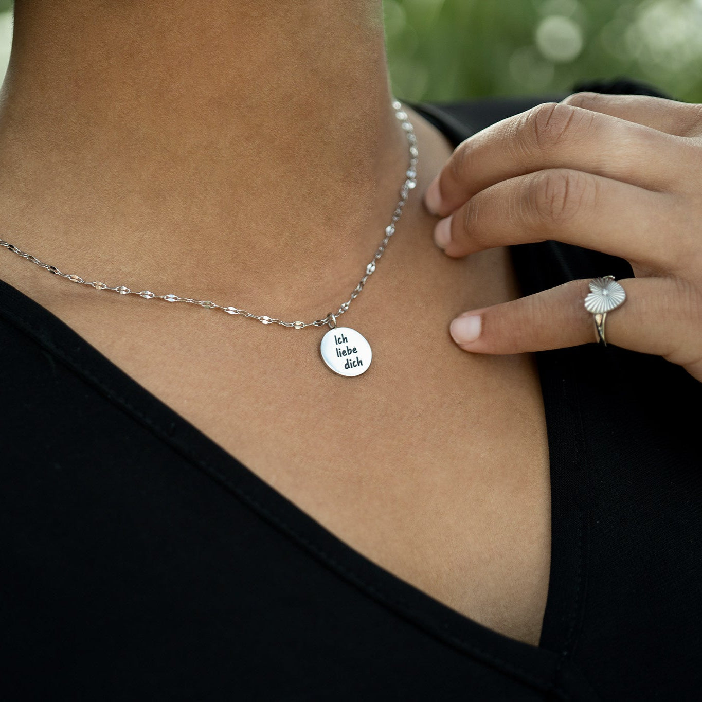 18K Gold PVD Stainless Steel I Love You Language Charm / PDL0260、mySite、dreamappss