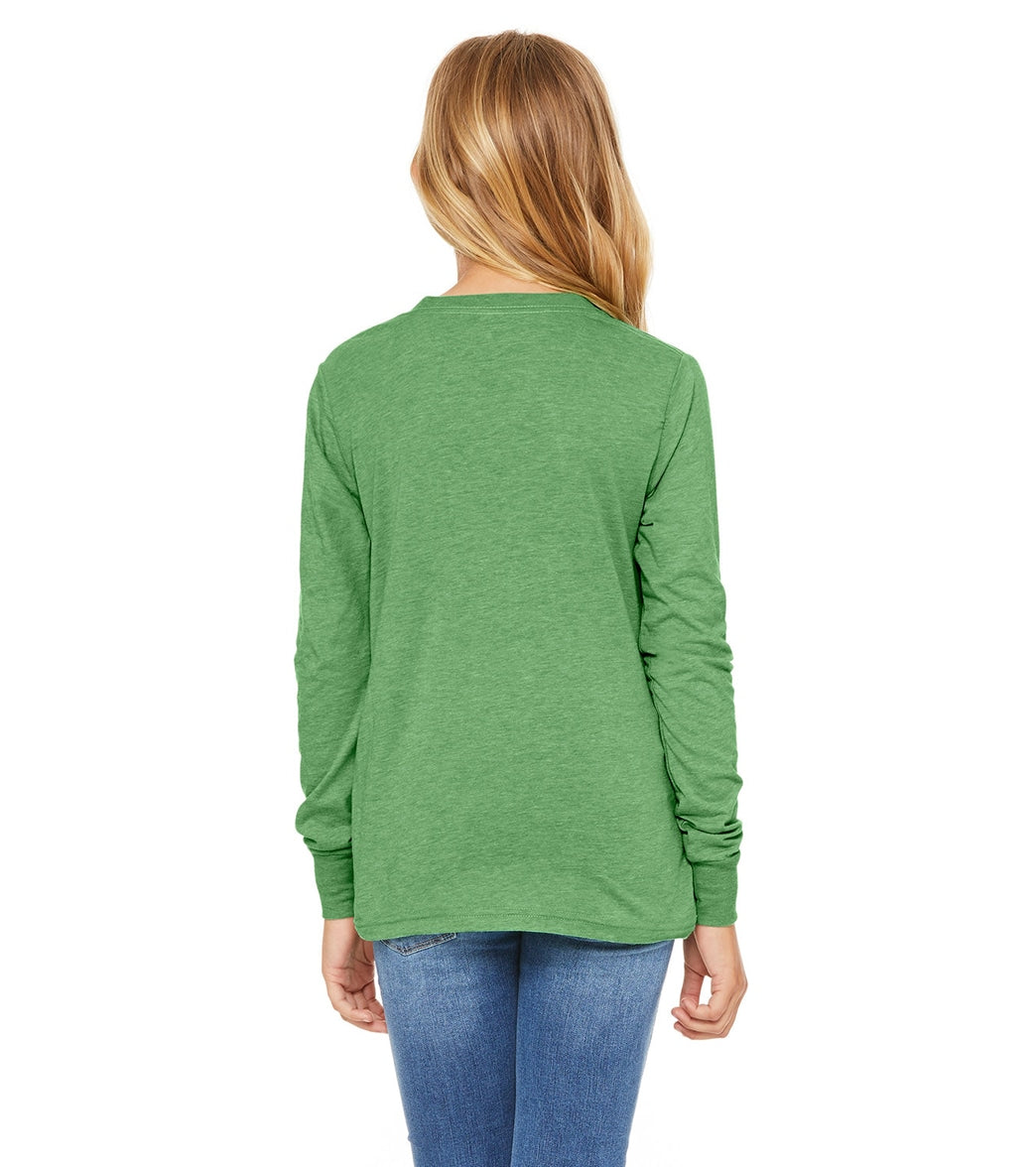Bella + Canvas Youth Jersey Long Sleeve T-Shirt、mySite、noshort
