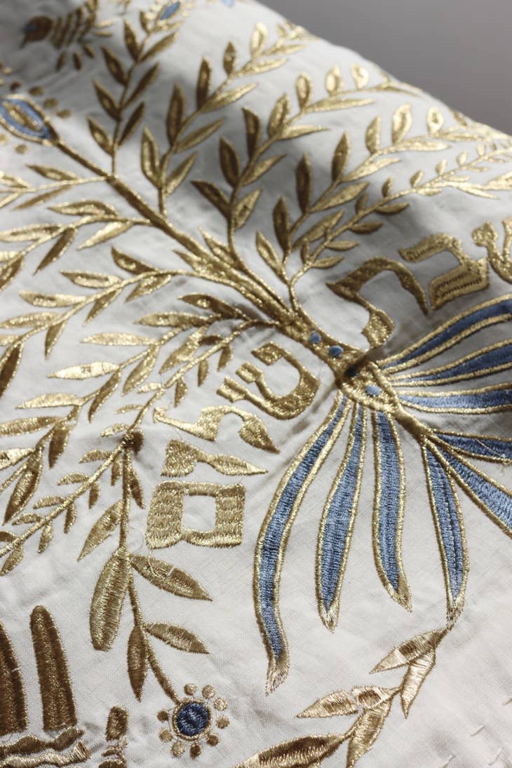 Handmade Linen Tree Challah Cover - Gold、mySite、topwebapps