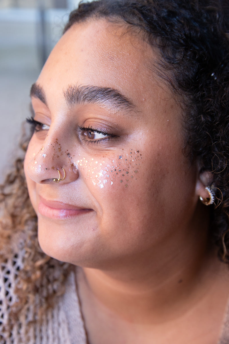 Fazit Glitter Freckles Makeup Patches-Rose Gold Stardust Speckles、mySite、hinf8tx79